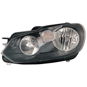 2010-2014 Volkswagen Golf (1999-) Head Lamp Driver Side Halogen Hella Type HQ - OEM# 5K1941005L - VW2502144-3