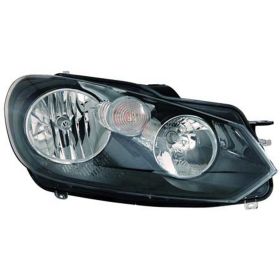 2010-2014 Volkswagen Golf (1999-) Head Lamp Passenger Side  Halogen Hella Type HQ - OEM# 5K1941006L - VW2503144-3