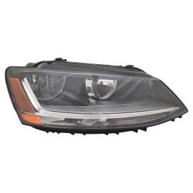 Volkswagen Jetta (type 6) 2017-2018 Passenger Side Halogen Headlight Assembly - VW2503168 OEM# 5C7941006J