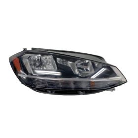 2018-2019 Volkswagen Golf Hatchback Passenger Side Halogen Headlight Assembly - Capa Certified ? - VW2503176C-2 OEM #5GM941006E