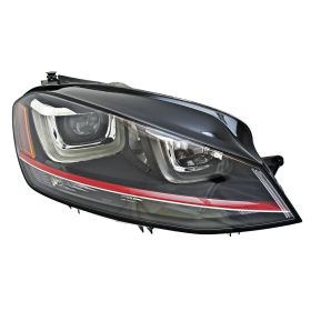 2015-2017 Volkswagen Gti Passenger Side Bi-Xenon Headlight Lens And Housing - Best Value ? - VW2519117-2 OEM #5GM941754A