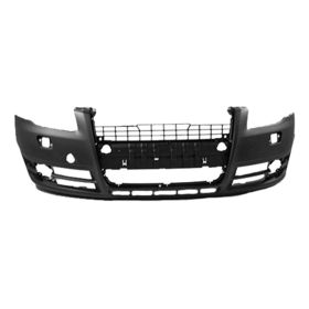 2007-2009 Audi S4 Cabrio (Convertible) Bumper Front Primed-Gray W/Head Lamp Washer Hole - OEM# 8E0807105JGRU - AU1000141-3