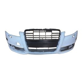 2009-2011 Audi A6 Bumper Front W/Wash W/O Sensor Hole W/O S-Line Pkg Primed - AU1000170-3