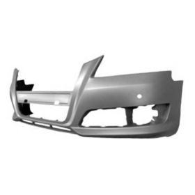 2009-2013 Audi A3 Bumper Front W/Sensor Hole W/O Wash Hole W/O Sprt Pkg Primed - OEM# 8P0807105GGRU - AU1000223-3