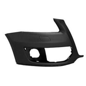 2009-2012 Audi Q5 Bumper Front Passenger Side W/O Sensor Hole Primed-Black W/O S-Line Pkg - OEM# 8R0807108AGRU - AU1017100-3