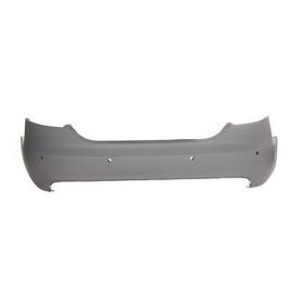2005-2008 Audi A6 Bumper Rear W/Sensor Hole Primed Dark-Gry - AU1100159-3