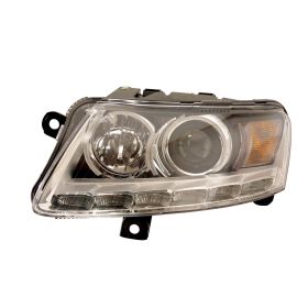 2009-2011 Audi A6 Head Lamp Driver Side Xenon W/Auto Leveling W/O Curve HQ - OEM# 4F0941029DG - AU2502156-3