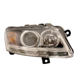 2009-2011 Audi A6 Head Lamp Passenger Side Xenon W/Auto Leveling W/O Curve HQ - OEM# 4F0941030DG - AU2503156-3