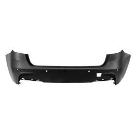 Rear Bumper Cover- Primed- W/ M-Package- W/ Parking Distance Sensor Holes Oem# 51128056578