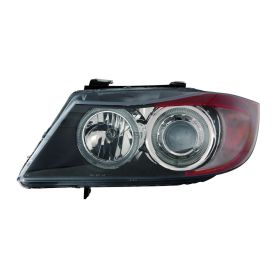 2006-2008 Bmw 3 Series- Sedan (E90) Performance Headlamp  Set Lh (Driver Side)+Rh  (Passenger Side) -Black Bezel,Projector & Angel Eye - BM2505108-2