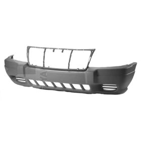 1999-2003 Jeep Grand Cherokee Bumper Front W/Fog Lamp Hole Larido Textured Gray/Brownstone - OEM# 5FN29WLPAB - CH1000312-3