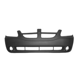 2001-2004 Dodge Caravan Bumper Front Primed Se W/Fog Lamp Hole - OEM# 5018609AA - CH1000328-3