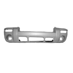 2002-2004 Jeep Liberty Bumper Front Primed-Black Renegade Model W/Hole For Center Applique - OEM# 5073488AC - CH1000335-3