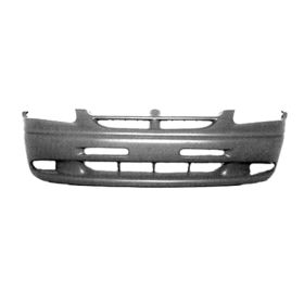 1996-1998 Dodge Caravan Front Bumper -Top Primed / Lower Gray Green- Made In The Us -Base/ Se- W/O Fog - CH1000818-2