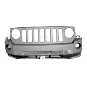 2007-2010 Jeep Patriot Bumper Front Primed W/Tow W/O Chrome - OEM# 68021303AB - CH1000935-3