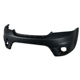 2011-2019 Dodge Journey Bumper Front Upper Primed W/O Washer W/Fog Lamp Hole - OEM# 5YB55TZZAB - CH1000A06-3