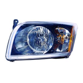 2007-2008 Dodge Caliber Performance Headlamp Set Lh (Driver Side)+Rh  (Passenger Side) - Lens & Housing - Black - CH2505112-2