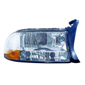 1997-2004 Dodge Dakota Performance Headlamp Set Lh (Driver Side)+Rh  (Passenger Side) -Built-In Signal And Marker - Diamond - Chrome - CH2505113-2