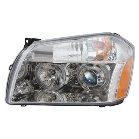 2005-2007 Dodge Magnum Performance Headlamp Set Lh (Driver Side)+Rh  (Passenger Side)- Halogen Projector Style - Chrome Bezel - Led Halo - CH2505120-2