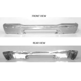 1998-2000 Ford Ranger Pickup Front Bumper-Chrome W/ Flare Holes- High Quality Chrome - Diamond Standard ? - FO1002346DSN-2