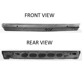 1995-1998 Ford Explorer Rear Bumper- Steel- Black- W/ Short Design Hitch Cover - FO1102171-2