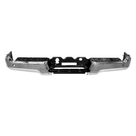 Rear Bumper Assembly- Chrome- W/ Parking Sensors- W/ Hitch Option- W/O Pads Oem# Hc3Z17906Kapfm