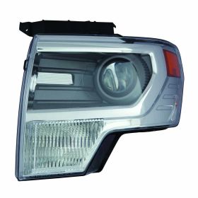 Headlamp Unit, Lh (Driver Side)- Hid- Projector Type- W/ Chrome Trim Oem# Dl3Z13008Ac