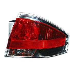 2009-2011 Ford Focus Tail Lamp Passenger Side W/Dark Smoked Chrome Trim Coupe/Ses Sedan HQ - OEM# 9S4Z13404C - FO2801218-3