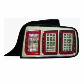 2005-2009 Ford Mustang Performance Rear Lamp Set Lh (Driver Side)+Rh  (Passenger Side) - Led - Chrome - FO2811186-2