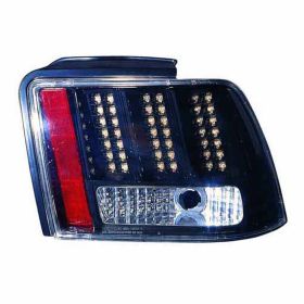 1999-2004 Ford Mustang Performance Rear Lamp Set Lh (Driver Side)+Rh  (Passenger Side) - Base/Gt - Led - Black - FO2811189-2