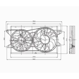 Ford Freestar 2004-2007 Dual Fan Assembly - FO3115151