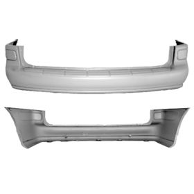 1997-2005 Chevrolet Venture Bumper Rear Partial-Primed - OEM# 12335609 - GM1100610-3