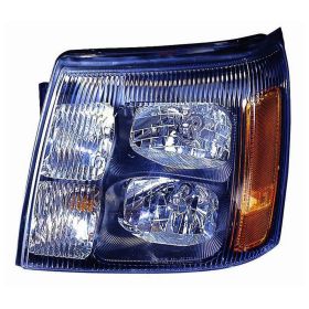 2002-2002 Cadillac Escalade Performance Headlamp Set Lh (Driver Side)+Rh  (Passenger Side) - Black Housing ( W/O Hid ) - GM2505126-2