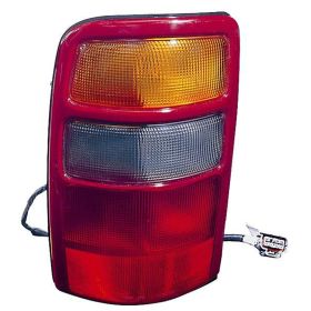 1999-2003 Chevrolet Suburban From Late 99 Rear Lamp Assembly  Rh (Passenger Side)- Dark Red Border - GM2801223-2