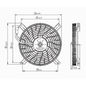 2002-2004 Chevrolet Tracker AC Fan Assembly - GM3113117-3
