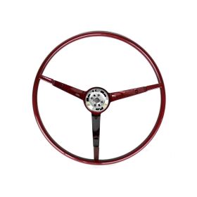 1965-1966 Ford Mustang Dark Red Steering Wheel - Goodmark Brand - GMK3020540656