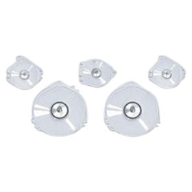 1967-1968 Ford Mustang 5-Piece Instrument Bezel Lens Set For Models Without Tach - Goodmark Brand - GMK3021523676S