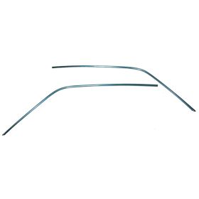 1969-1970 Ford Mustang Driver And Passenger Side Pair Of Long Drip Rail Moldings - Goodmark Brand - GMK3022925692P