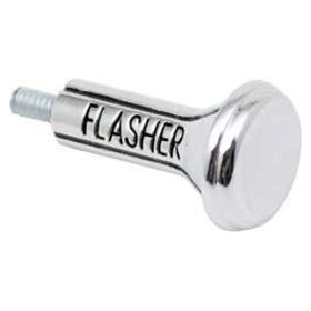 Fits Various Models - Call Us To Confirm! Chrome Hazard Flasher Knob - Goodmark Brand - GMK4011543677A