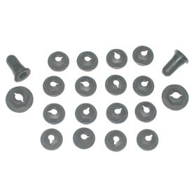 1968-1970 Chevrolet Nova 20-Piece Hood Front/Eyebrow Molding Hardware Kit - Goodmark Brand - GMK4012250681S