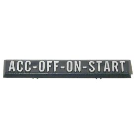 1969-1972 Chevrolet Blazer (Fullsize) Ignition Plate Inacc-Off-On-Startin - Goodmark Brand - GMK4143523691