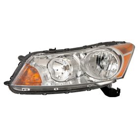 2008-2011 Honda Accord- Sedan (Except Hybrid) Performance Headlamp Set Lh (Driver Side)+Rh  (Passenger Side) - Halogen - Oem Style - Chrome Bezel - HO2505154-2