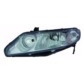 2006-2011 Honda Civic- Sedan Performance Headlamp Set Lh (Driver Side)+Rh  (Passenger Side) - Oem Style - Chrome - HO2505160-2