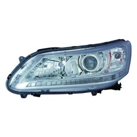 2013-2014 Honda Accord- Sedan Performance Headlamp Set Lh (Driver Side)+Rh  (Passenger Side) -  Chrome Bezel - Halogen - HO2505161-2