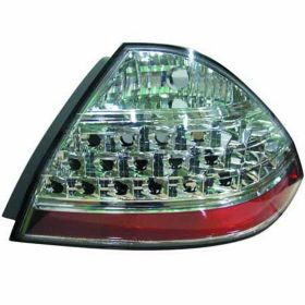 2006-2008 Honda Accord- Sedan (Except Hybrid) Performance Rear Lamp Set Lh (Driver Side)+Rh  (Passenger Side) - Led Design - Chrome - HO2811261-2