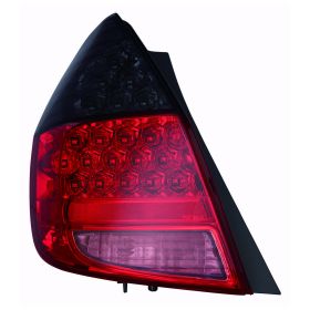 2007-2008 Honda Fit Performance Rear Lamp Set Lh (Driver Side)+Rh  (Passenger Side) - Led - Smoke / Red Lens - HO2811279-2