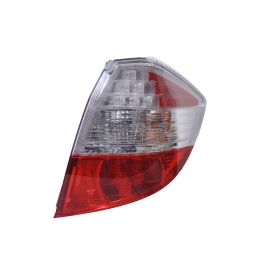2009-2013 Honda Fit Performance Rear Lamp Set - Led - Clear / Red Lens - Chrome Bezel - HO2811281-2