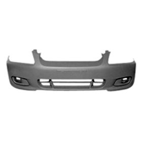 2000-2002 Hyundai ACcent Sedan Bumper Front Primed W/O Fog Lamp Hole - OEM# 8651025000PACK - HY1000133-3