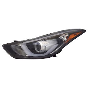 2014-2016 Hyundai Elantra Sedan Head Lamp Driver Side Led Projector Type Usa Built HQ - OEM# 921013Y510 - HY2502186-3