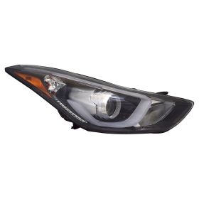 2014-2016 Hyundai Elantra Sedan Head Lamp Passenger Side Led Projector Type Usa Built HQ - OEM# 921023Y510 - HY2503186-3